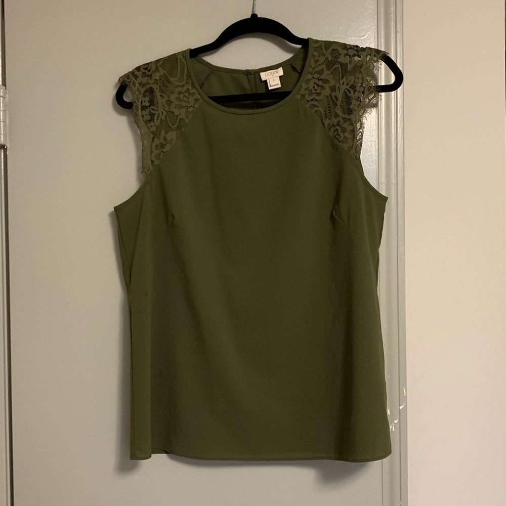 J. Crew sleeveless blouse - size 10